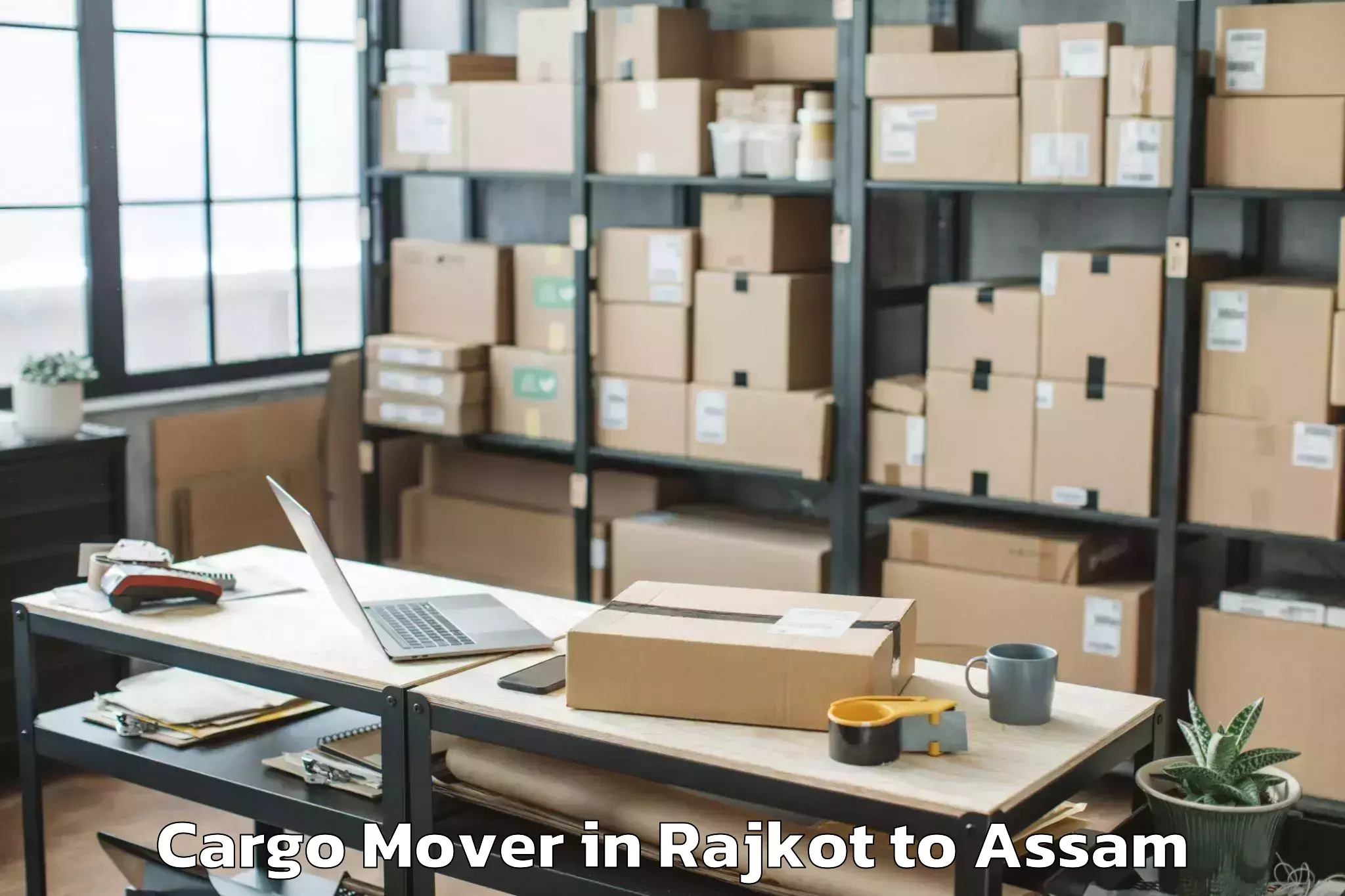 Book Rajkot to Abhilashi University Silchar Cargo Mover Online